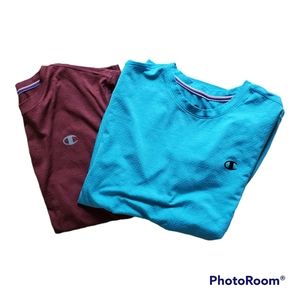 Champion Shirts Bundle of 2 Athletic Tees Size Large